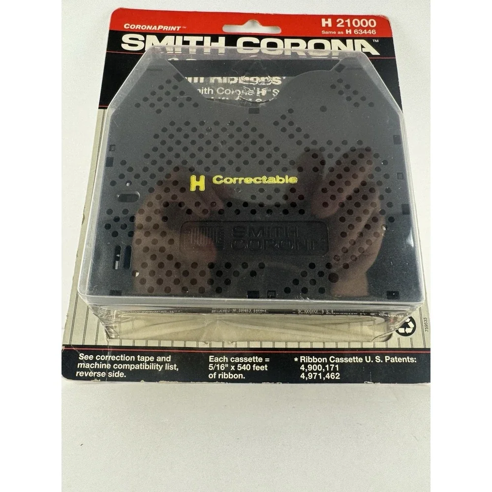Genuine Smith Corona H Series 21000‎ Correctable Typewriter Ribbons 2 Pack New